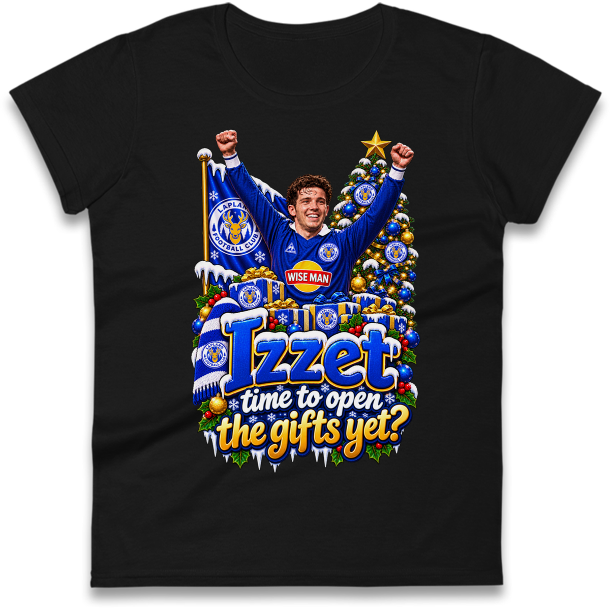 Leicester City Football Christmas Ladies T-Shirt