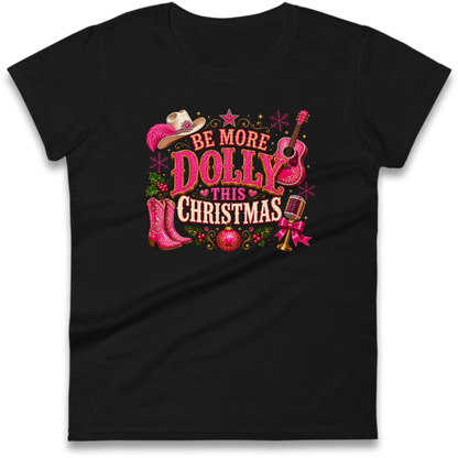 Dolly Parton Christmas Ladies T-Shirt