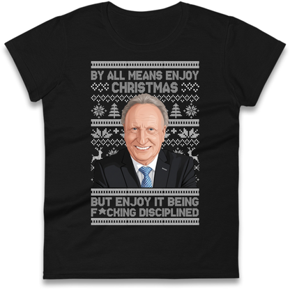 Neil Warnock Christmas Ladies T-Shirt