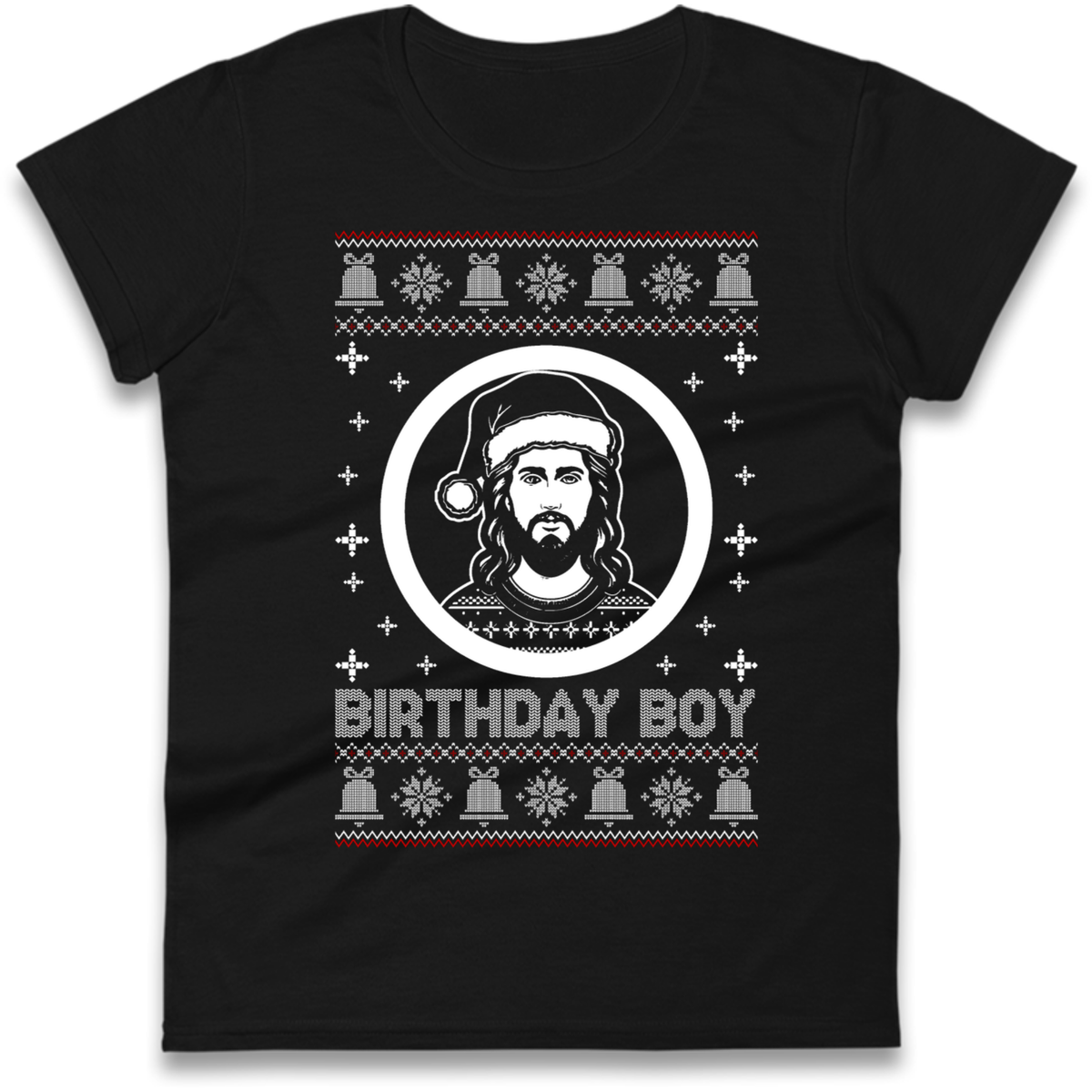 Jesus Birthday Christmas Ladies T-Shirt