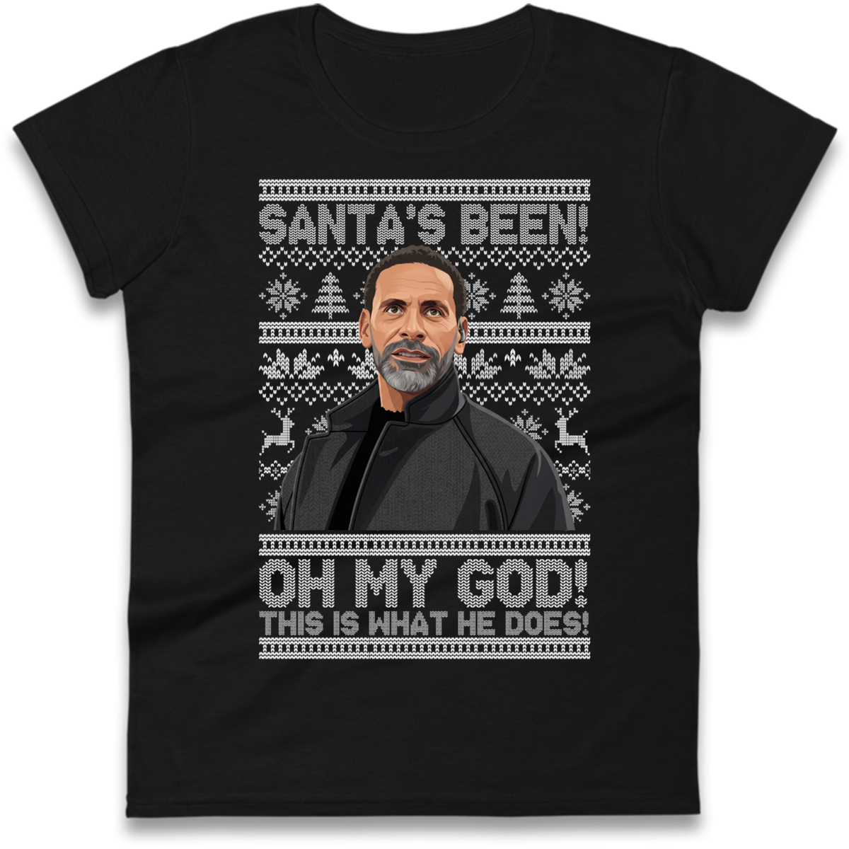 Steve Rio Ferdinand Christmas Ladies T-Shirt