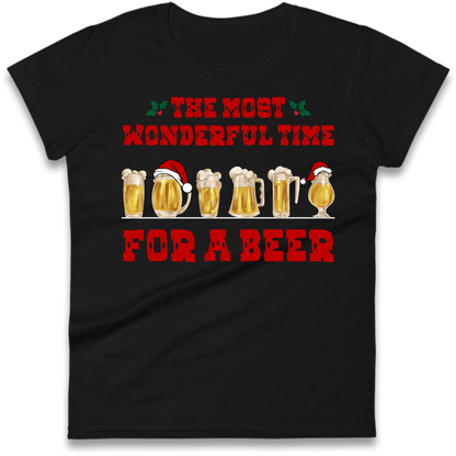 Festive Pint Graphic Ladies T-Shirt