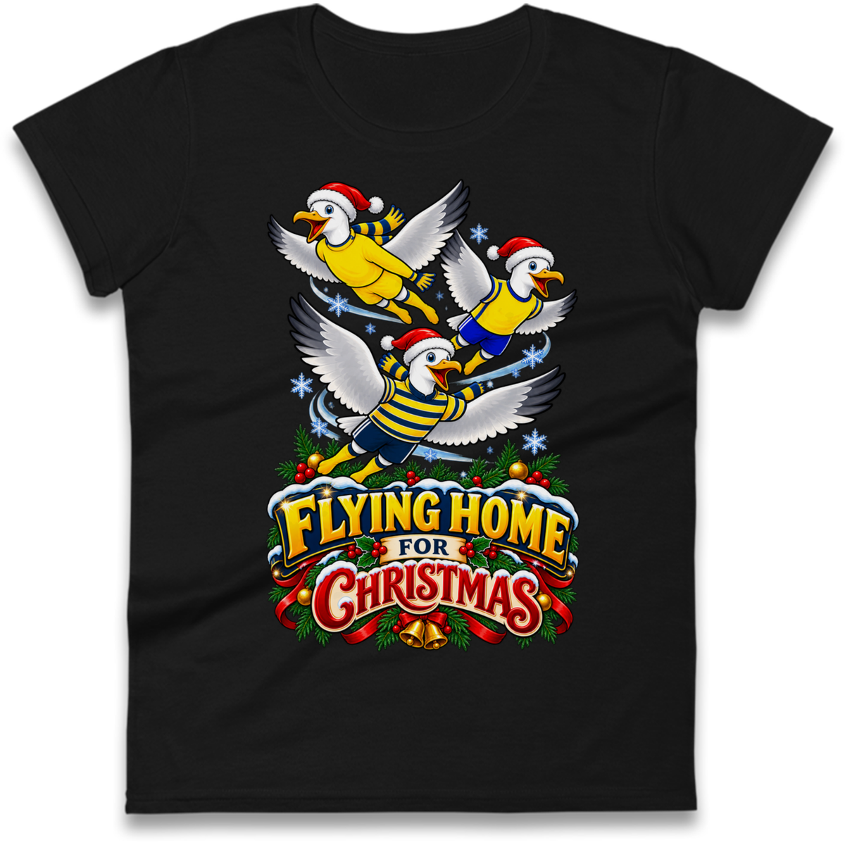 Torquay United Christmas Ladies T-Shirt