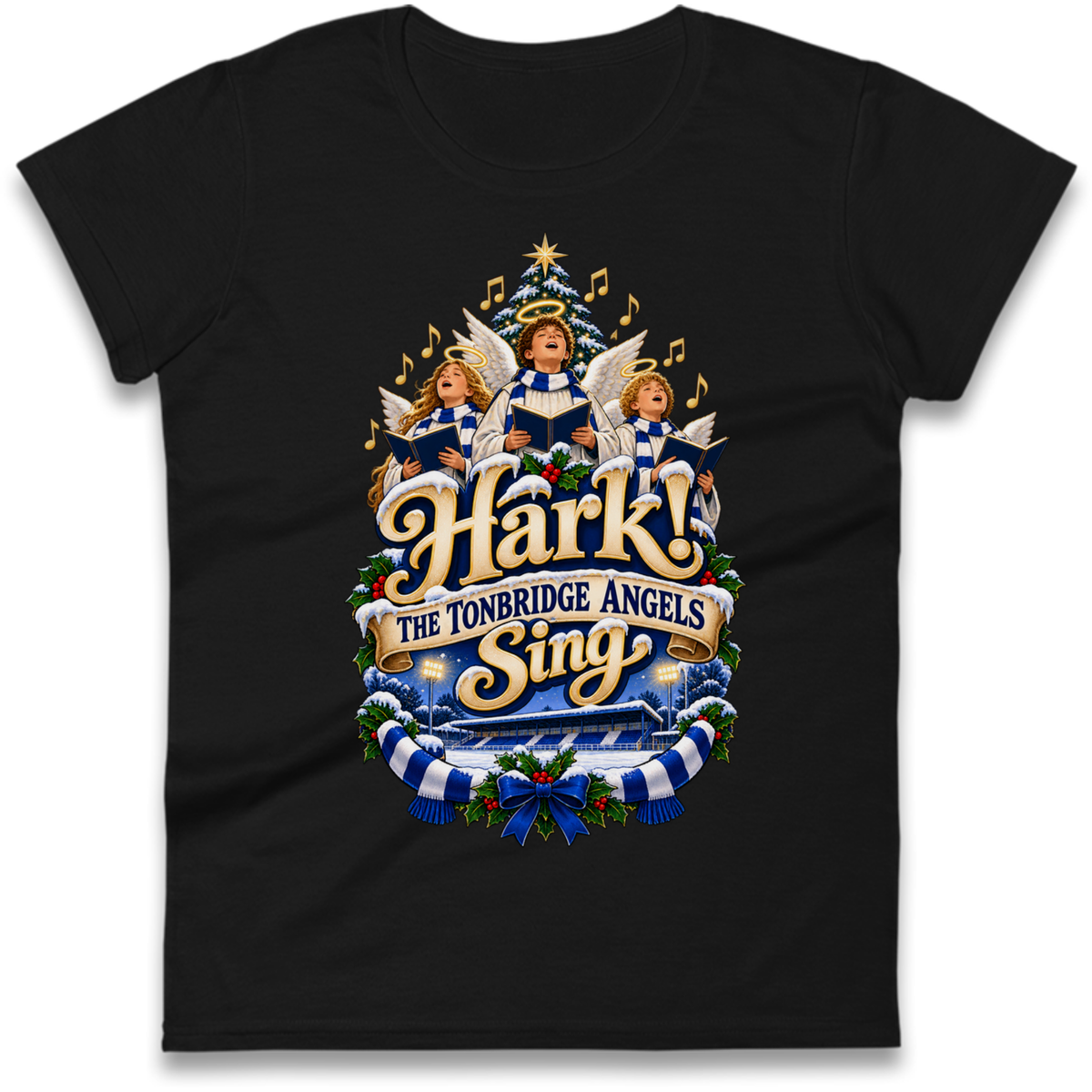 Tonbridge Angels Christmas Ladies T-Shirt