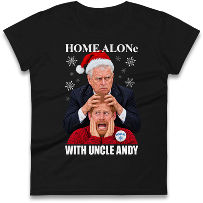 Home Alone Prince Harry Andrew Christmas Ladies T-Shirt