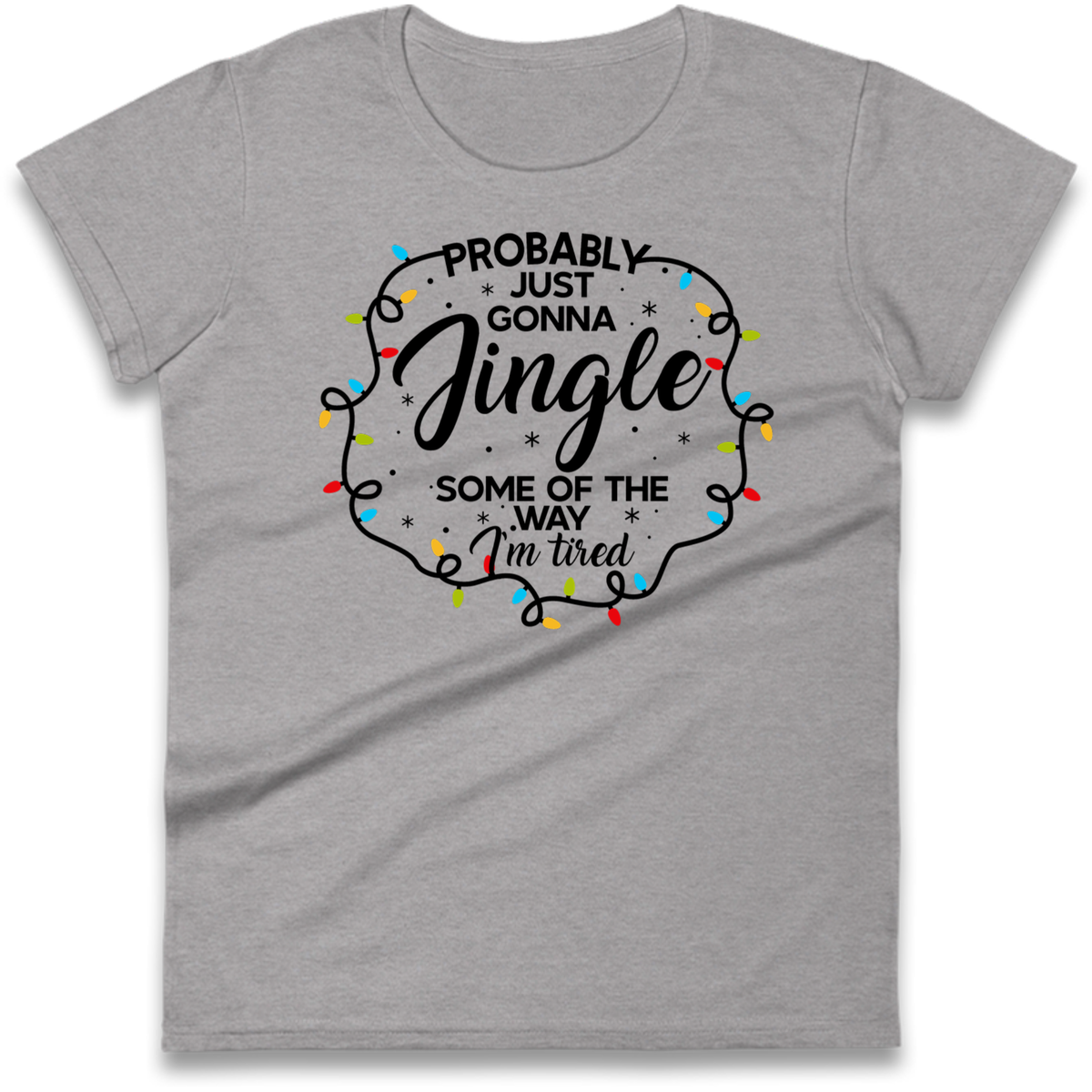 Lazy Festive Outfit Ladies T-Shirt