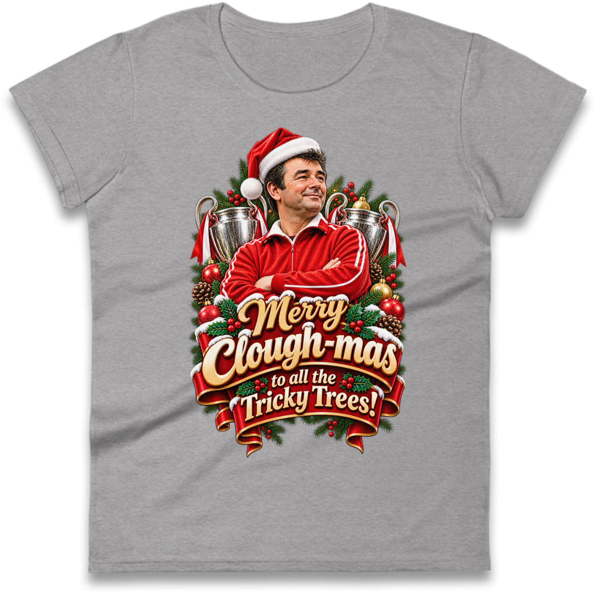 Nottm Forest Football Christmas Ladies T-Shirt