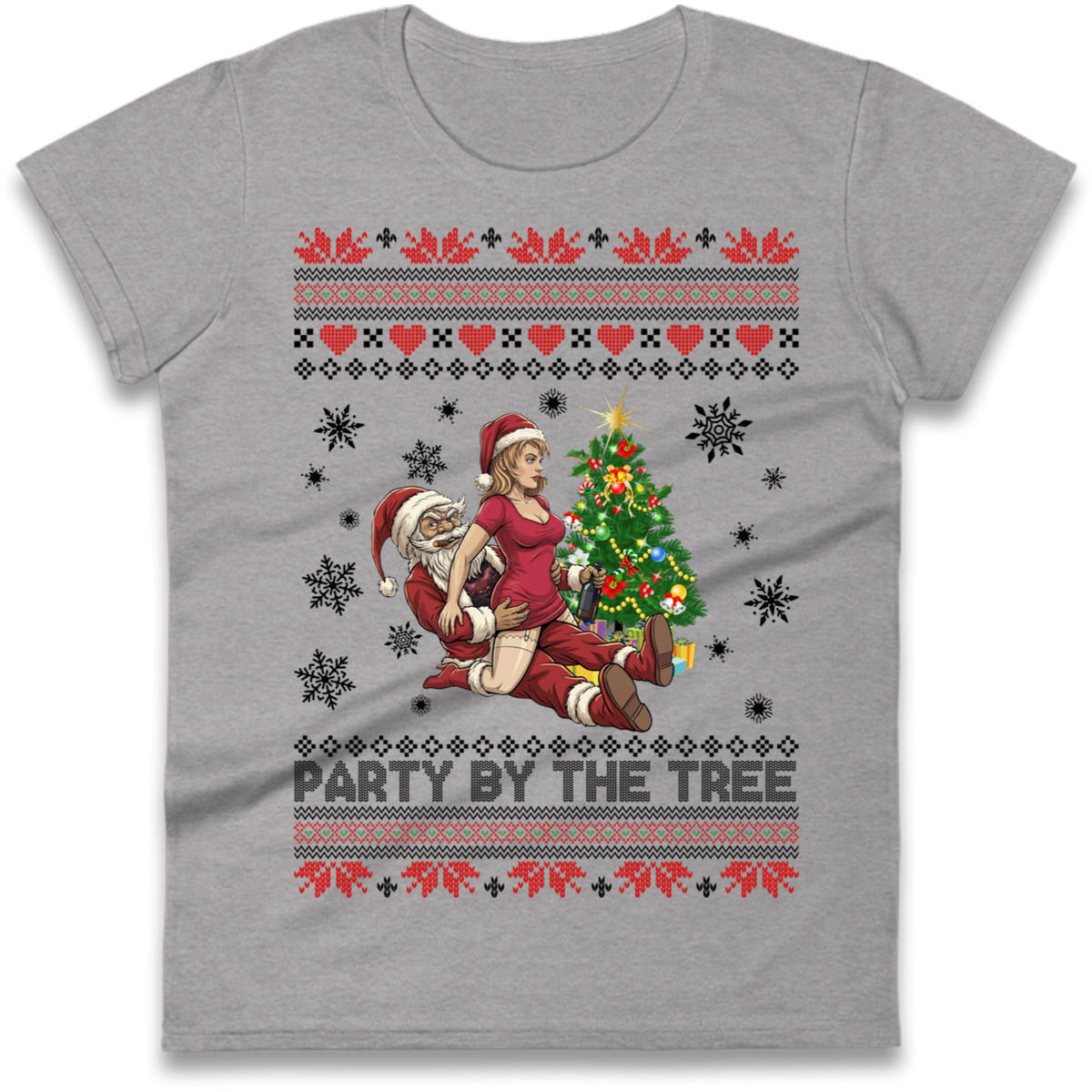 Tree Party Design Ladies T-Shirt