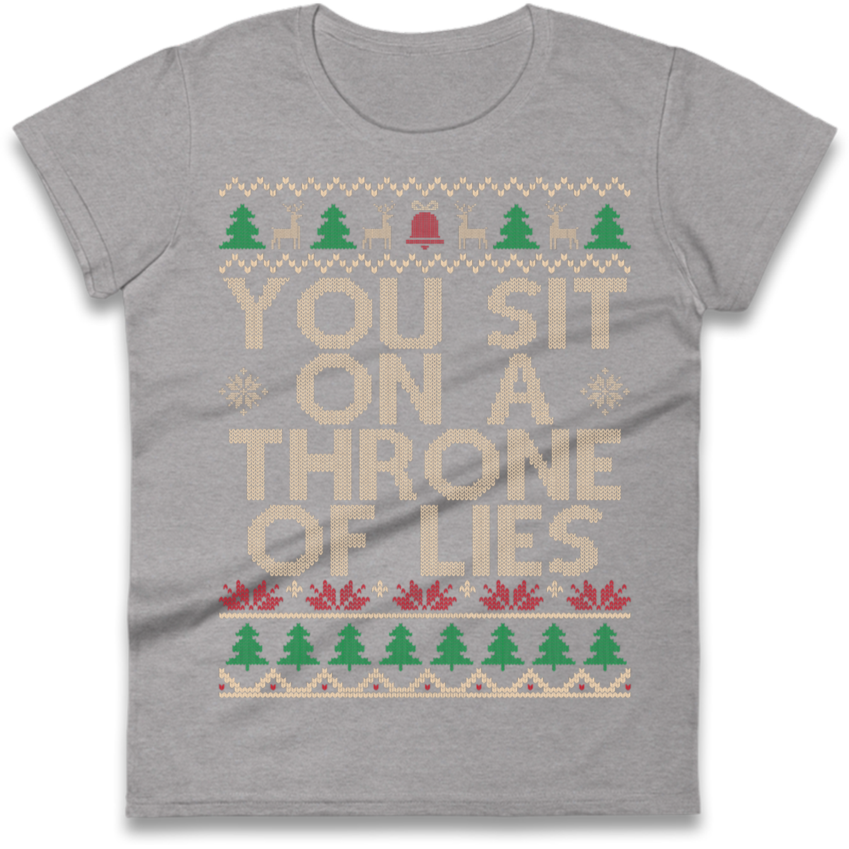 Throne Of Lies Christmas Ladies T-Shirt