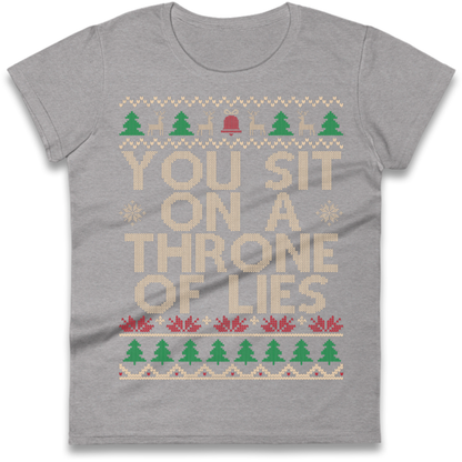 Throne Of Lies Christmas Ladies T-Shirt