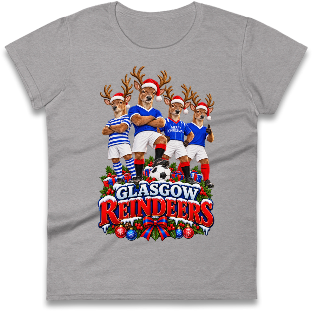 Rangers Christmas Ladies T-Shirt