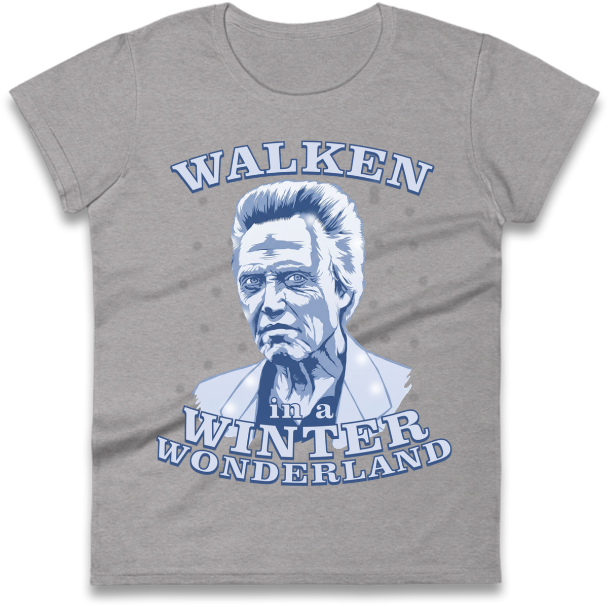 Christopher Walken Christmas Ladies T-Shirt