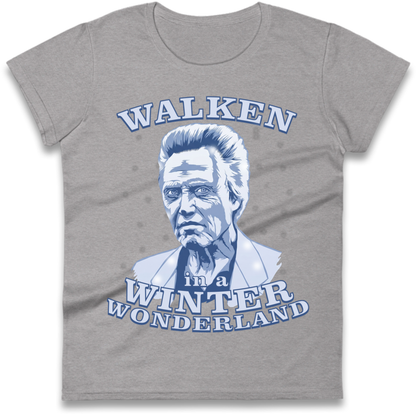 Christopher Walken Christmas Ladies T-Shirt
