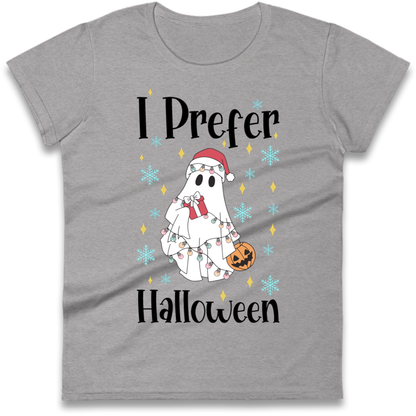 Halloween Christmas Crossover Ladies T-Shirt