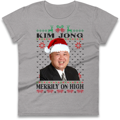 Kim Jong Christmas Ladies T-Shirt