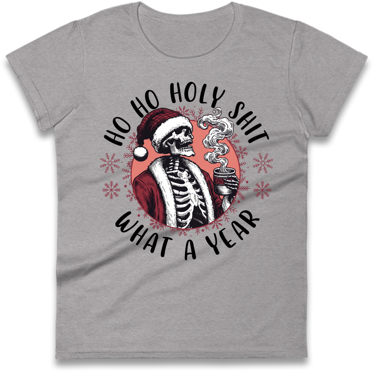 HO HO Holy Santa Ladies T-Shirt