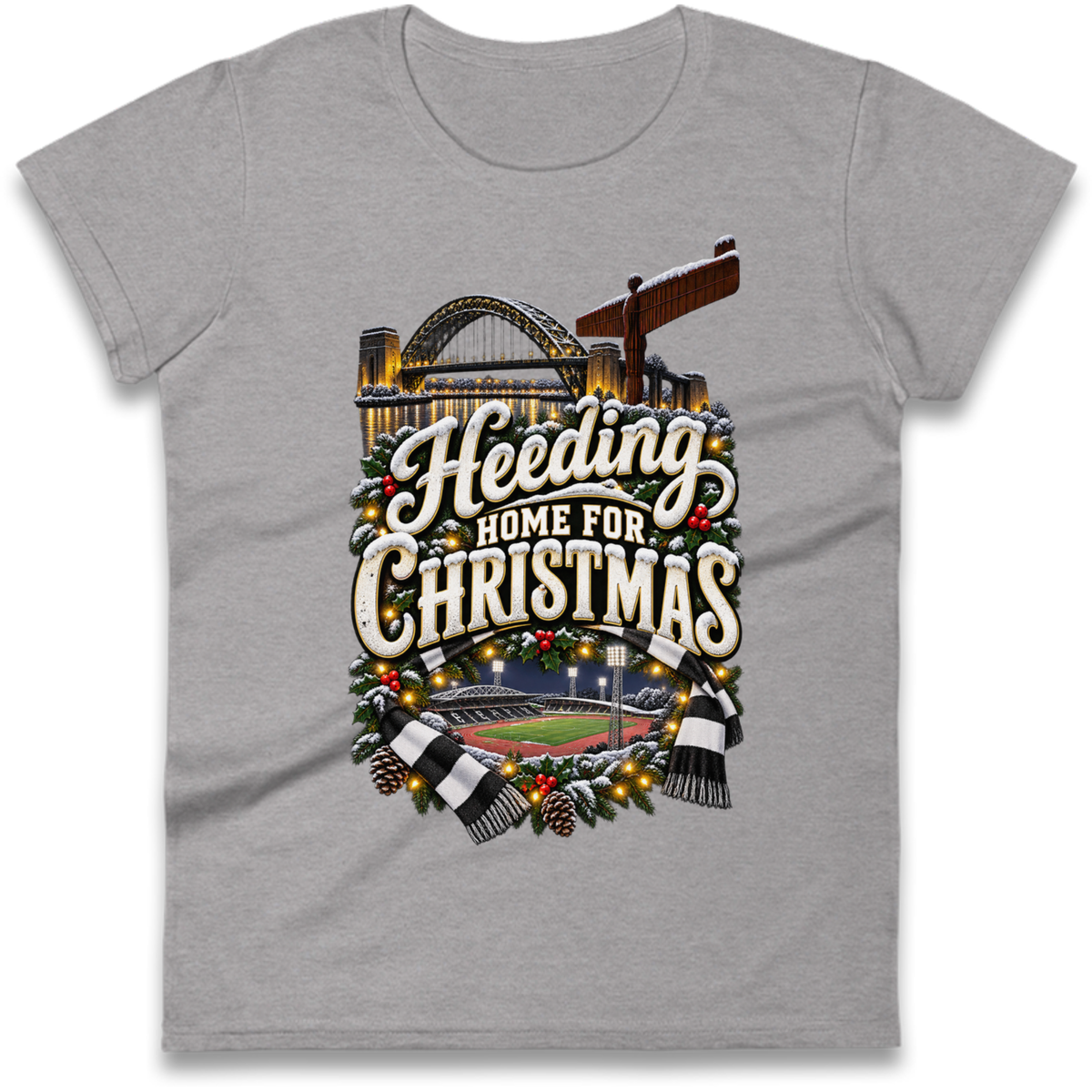 Gateshead Christmas Ladies T-Shirt