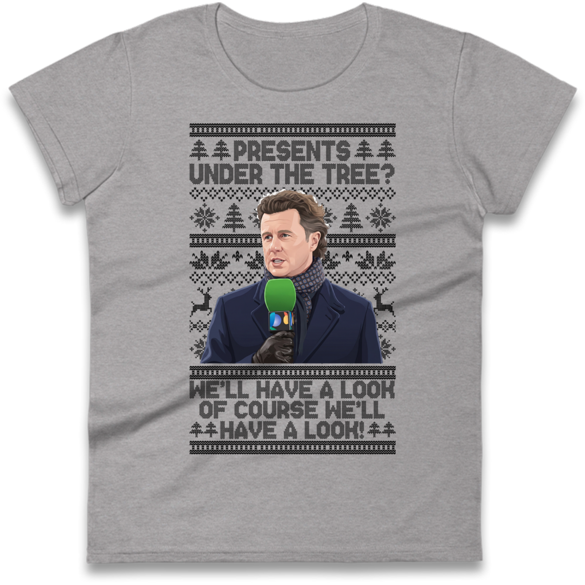 Steve Mcmanaman Christmas Ladies T-Shirt