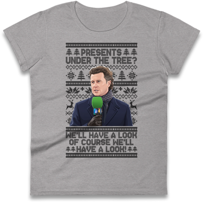 Steve Mcmanaman Christmas Ladies T-Shirt
