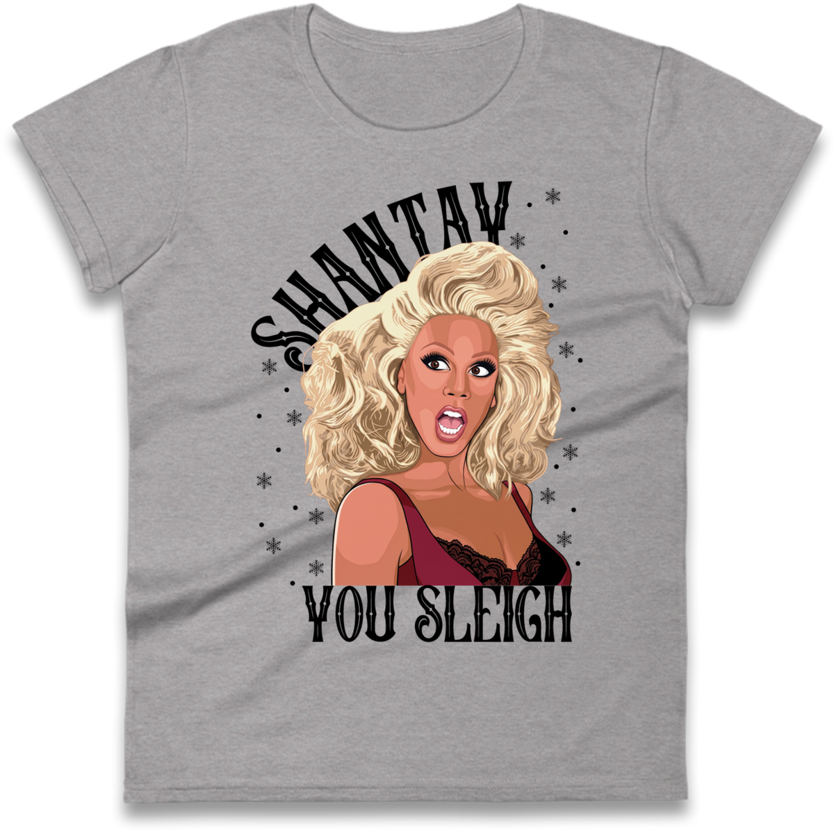 drag christmas clothing Ladies T-Shirt