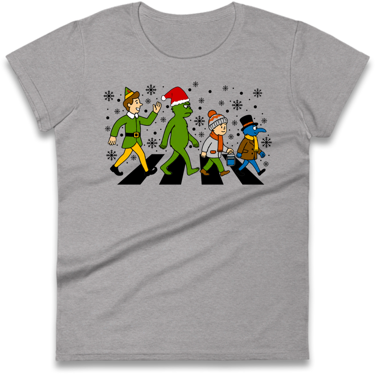 Abbey Road Walk Christmas jumper Ladies T-Shirt