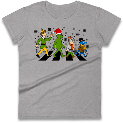 Abbey Road Walk Christmas jumper Ladies T-Shirt