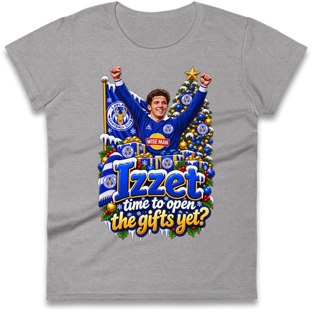 Leicester City Football Christmas Ladies T-Shirt