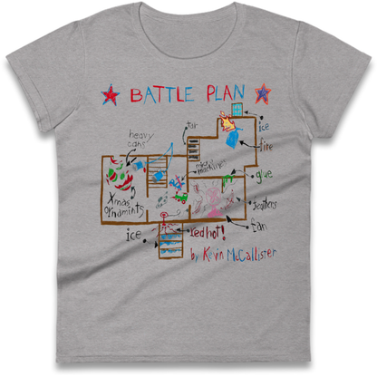 home alone battle plan Ladies T-Shirt