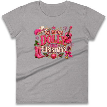 Dolly Parton Christmas Ladies T-Shirt