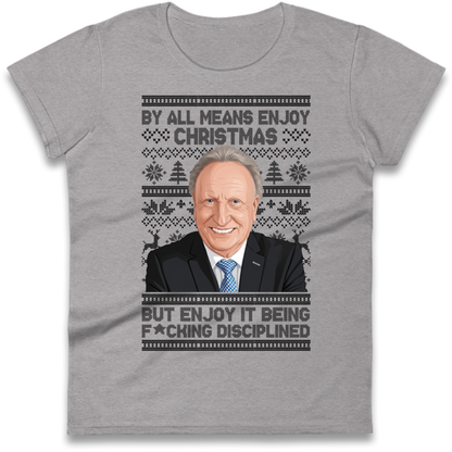 Neil Warnock Christmas Ladies T-Shirt