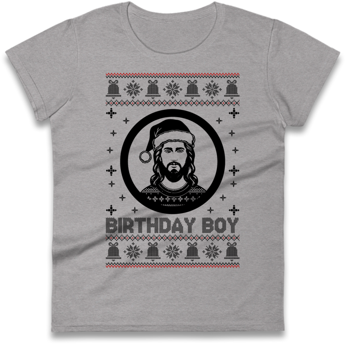 Jesus Birthday Christmas Ladies T-Shirt