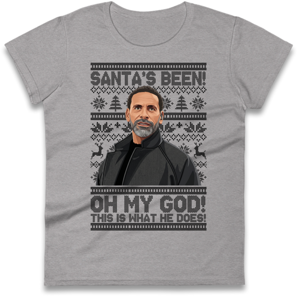 Steve Rio Ferdinand Christmas Ladies T-Shirt