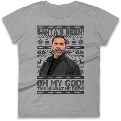 Steve Rio Ferdinand Christmas Ladies T-Shirt