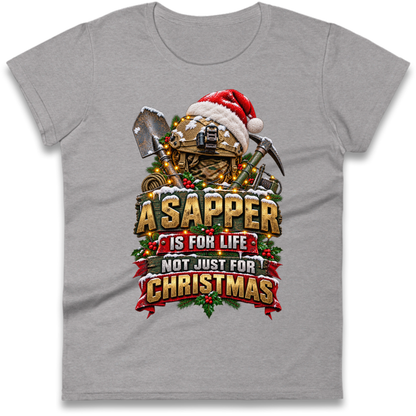 Royal Engineers Sappers Christmas Ladies T-Shirt