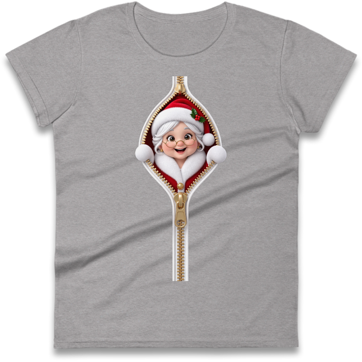 Mrs Claus Outfit Ladies T-Shirt