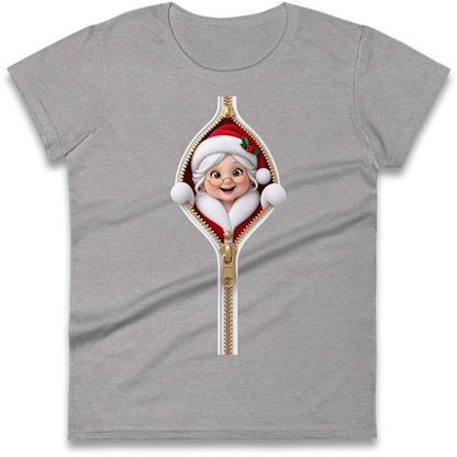 Mrs Claus Outfit Ladies T-Shirt