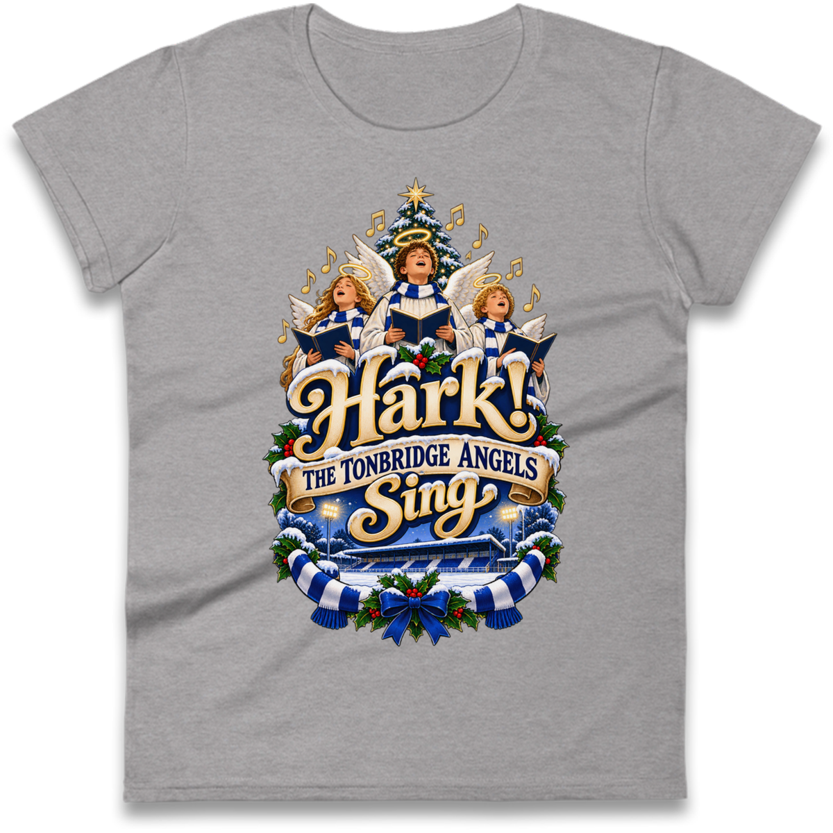 Tonbridge Angels Christmas Ladies T-Shirt