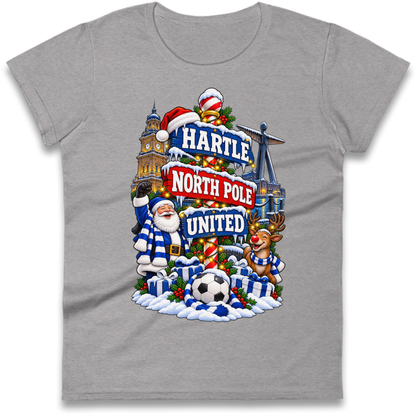 Hartlepool Christmas Ladies T-Shirt