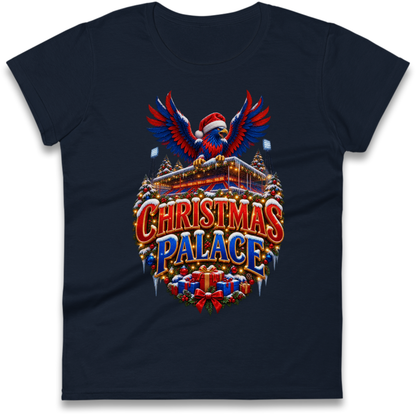 Crystal Palace Football Christmas Ladies T-Shirt
