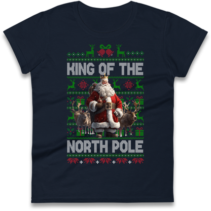 King Santa Christmas Ladies T-Shirt