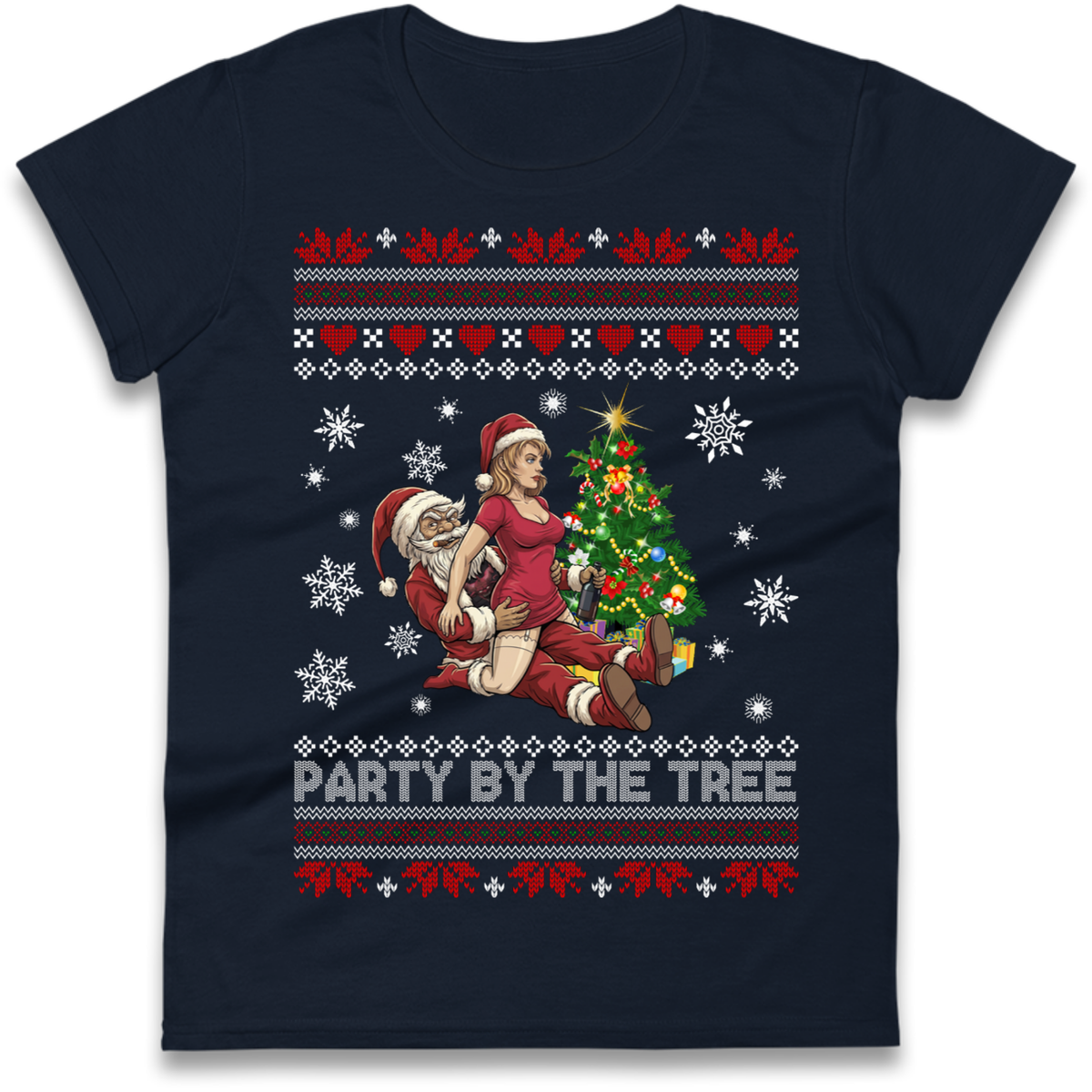 Tree Party Design Ladies T-Shirt