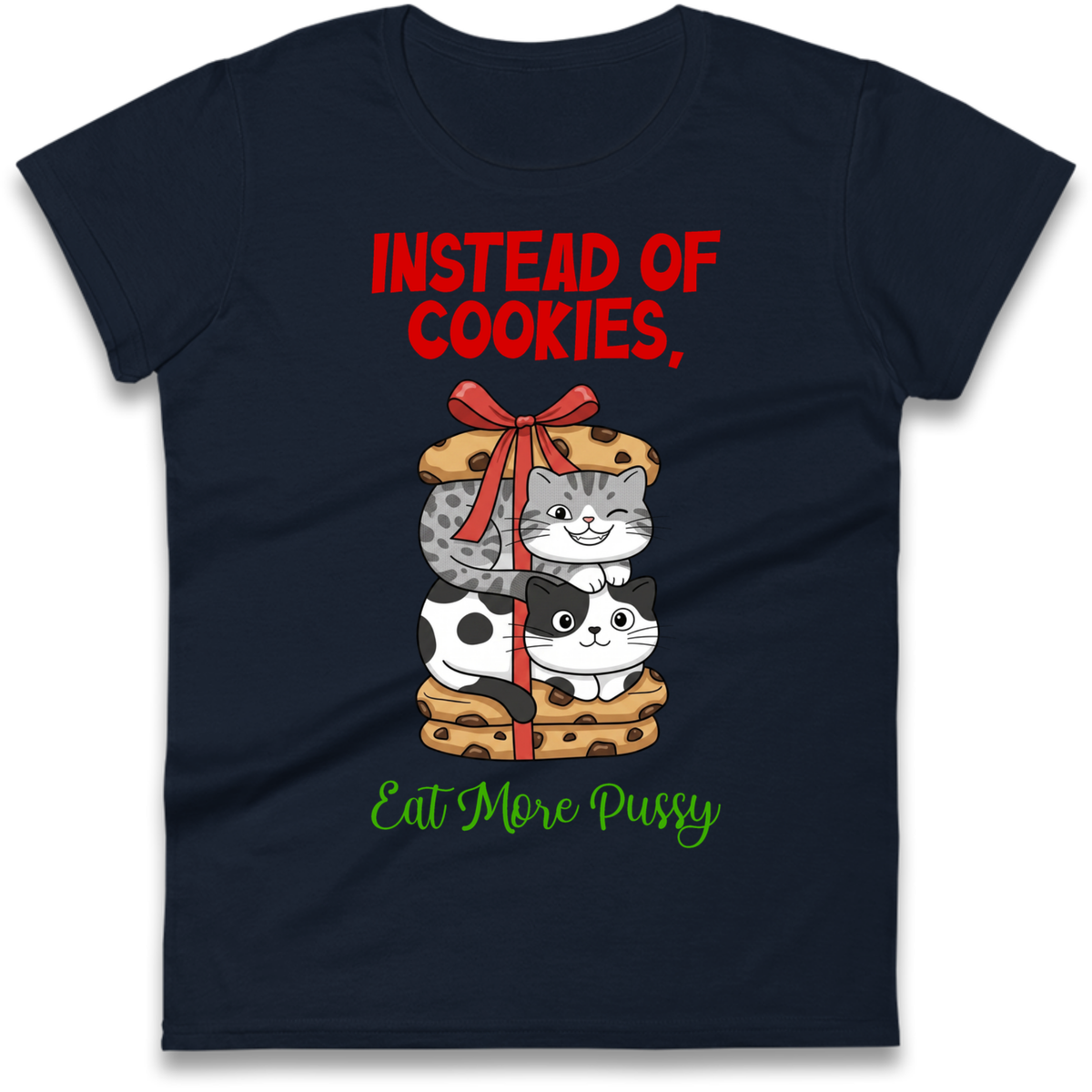 Cheeky Cat Slogan Ladies T-Shirt