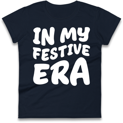 Modern Christmas Slogan Ladies T-Shirt