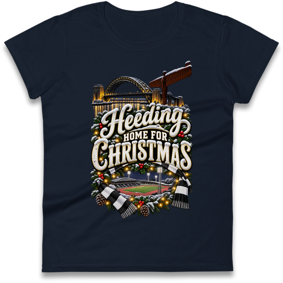 Gateshead Christmas Ladies T-Shirt