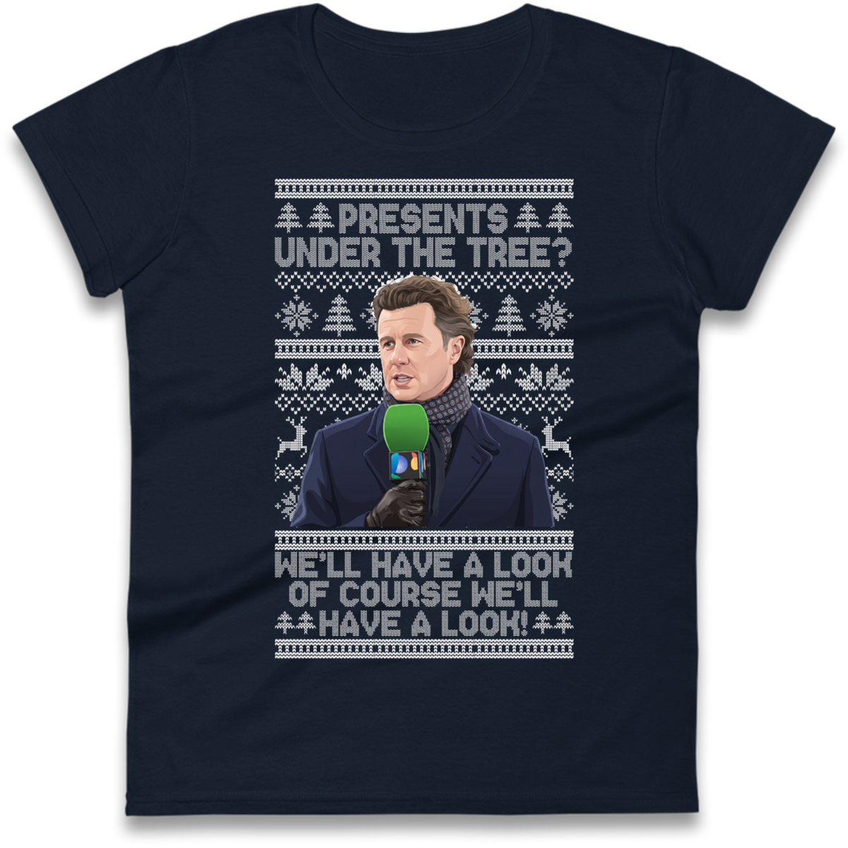 Steve Mcmanaman Christmas Ladies T-Shirt