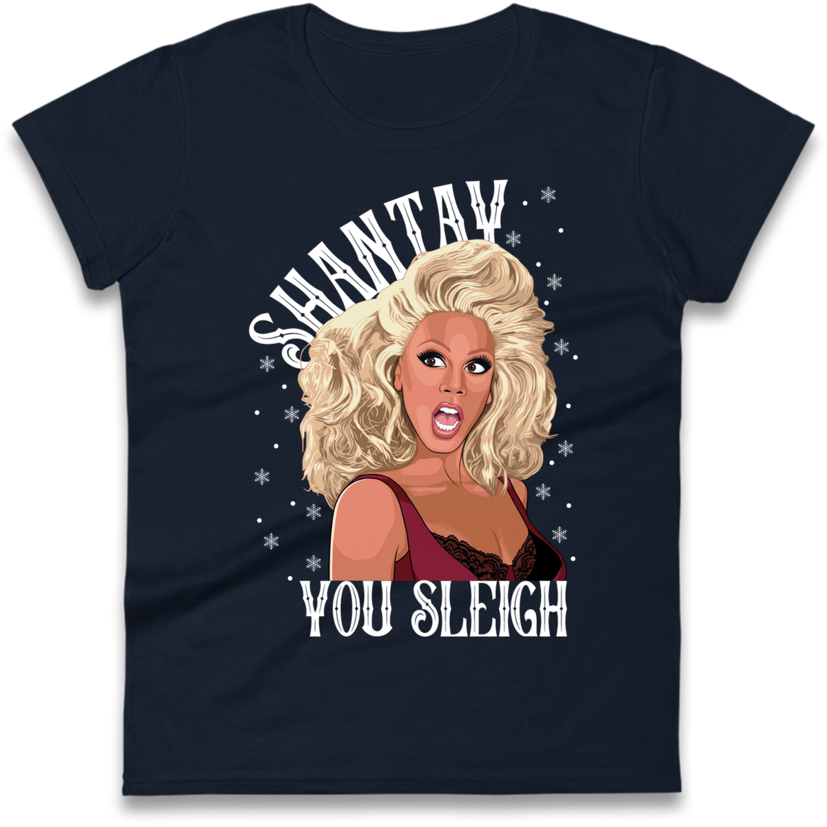 drag christmas clothing Ladies T-Shirt