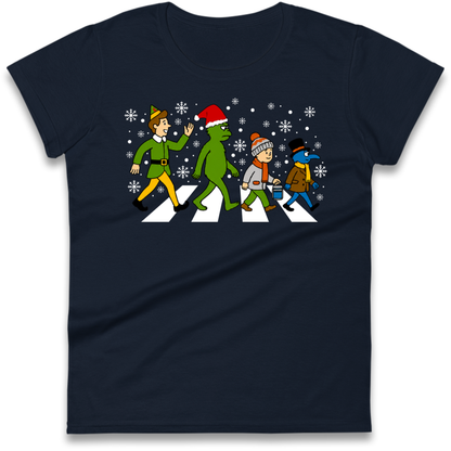 Abbey Road Walk Christmas jumper Ladies T-Shirt