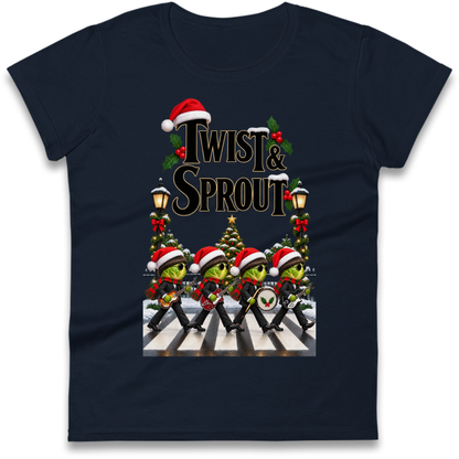 The Beatles Christmas Ladies T-Shirt