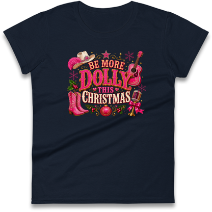 Dolly Parton Christmas Ladies T-Shirt