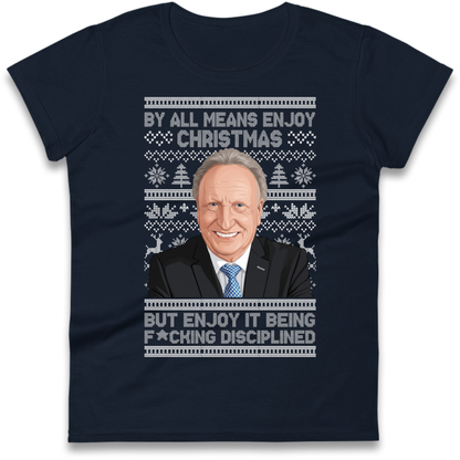 Neil Warnock Christmas Ladies T-Shirt